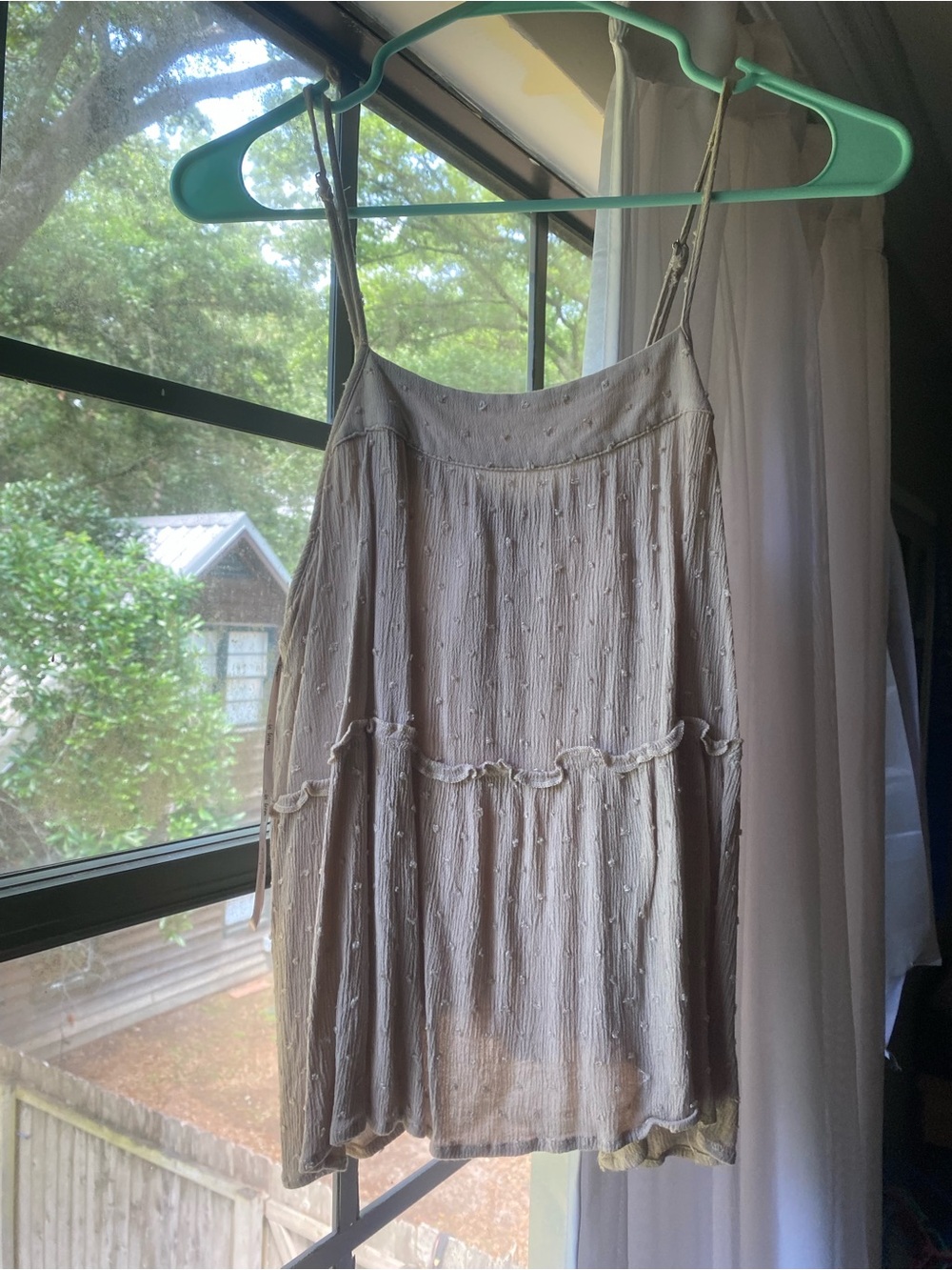 In Bloom Light Beige Spaghetti Strap Camisole